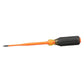 Klein Tools 6916INS Slim-Tip Insulated Screwdriver, 3/16-Inch Cabinet, 6-Inch Round Shank