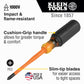 Klein Tools 6934INS Slim-Tip Insulated Screwdriver, #2 Phillips, 4-Inch Round Shank