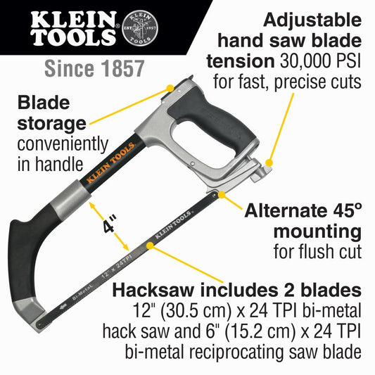 Klein Tools 702-12 Klein Tools 70212 Klein Tools High-Tension Hacksaws