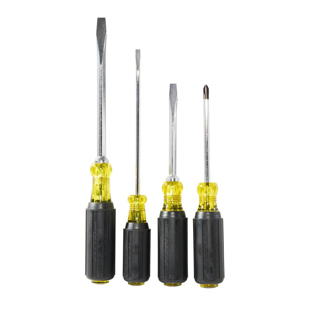Klein Tools 85105 Screwdriver Set, Slotted And Phillips, 4-Piece