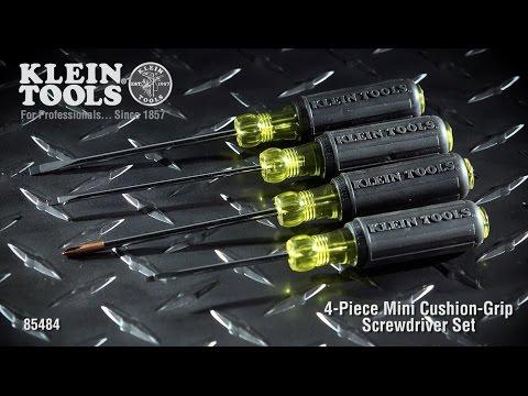 Klein Tools 85484 Klein Tools 4 Piece Mini Cushion-Grip Screwdriver Sets