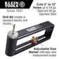 Klein Tools 89552 Hole Cutter For Duct And Sheet Metal, 2 To 12-Inch