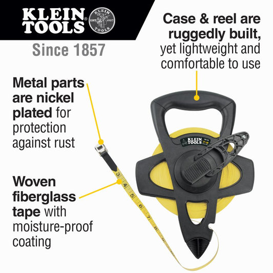 Klein Tools 946-150 86054 150' Fiberglass Ta