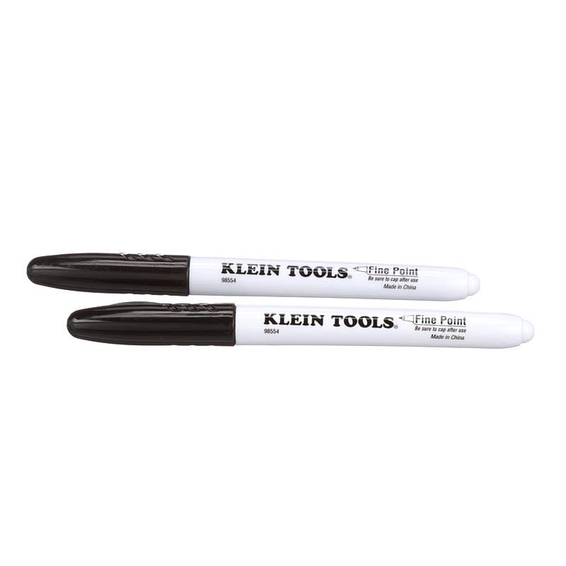 Klein Tools 98554 Fine Point Permanent Markers, 2-Pack