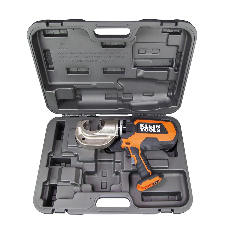 Klein Tools BAT20-12T165 Battery-Operated 12-Ton Crimper With Case