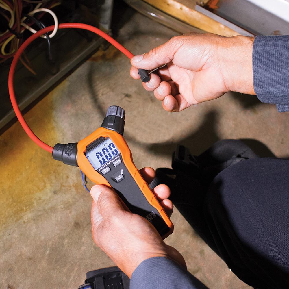 Klein Tools CL150 Clamp Meter, Digital Ac Electrical Tester With 18-Inch Flexible Clamp