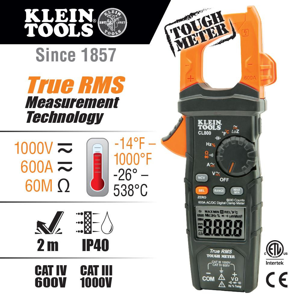 Klein Tools CL800 Klein Tools Digital Clamp Meters