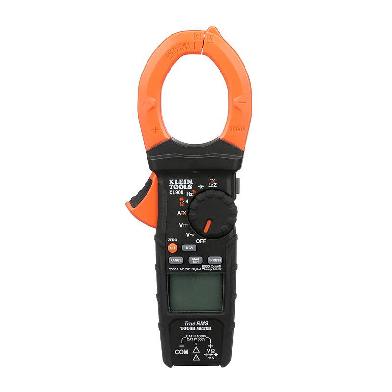 Klein Tools CL900 Digital Clamp Meter, Ac Auto-Range Trms, Low Impedance (Loz), 2000 Amp