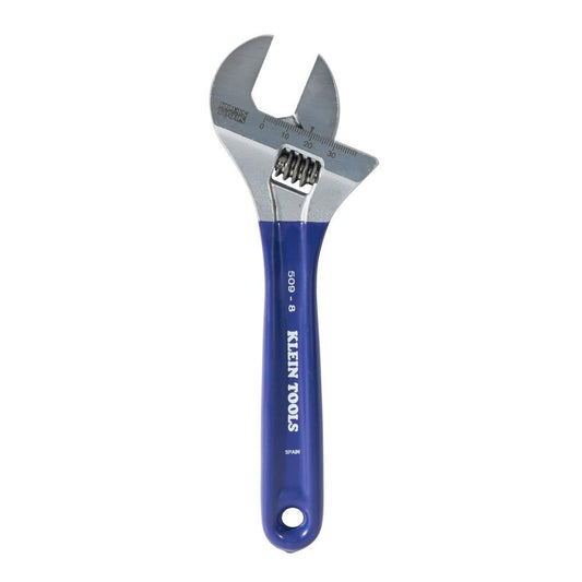 Klein Tools D509-8 Adjustable Wrench, Extra-Wide Jaw, 8-Inch