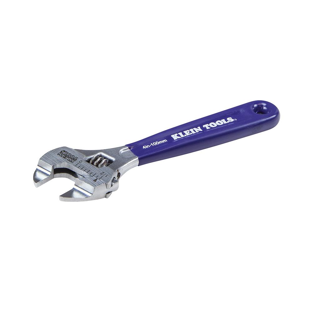 Klein Tools D86932 Slim-Jaw Adjustable Wrench, 4-Inch