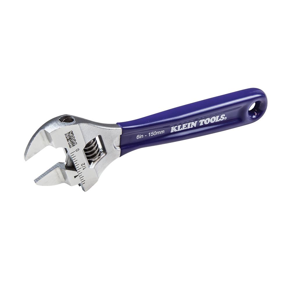 Klein Tools D86934 Slim-Jaw Adjustable Wrench, 6-Inch