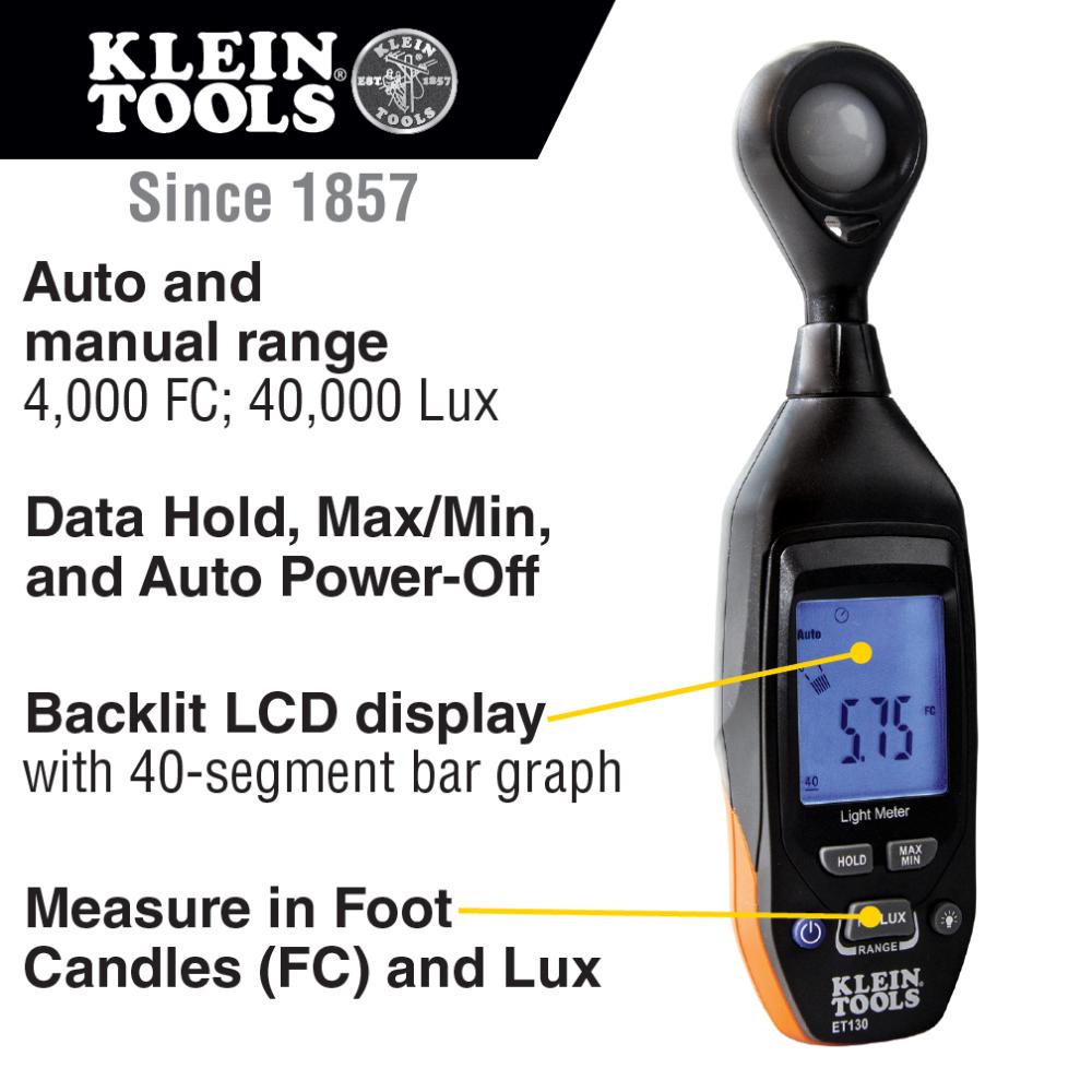 Klein Tools ET130 Digital Light Meter