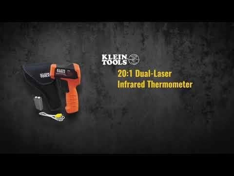 Klein Tools IR10 Dual-Laser Infrared Thermometer, 20:1