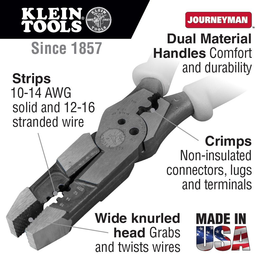 Klein Tools J215-8CR Klein Tools J2158Cr Klein Tools Hybrid Journeyman Pliers