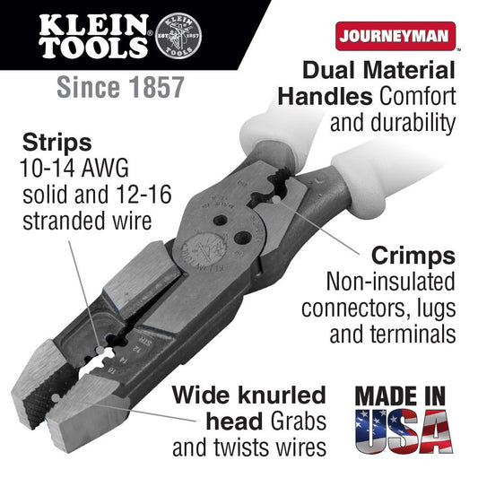 Klein Tools J215-8CR Klein Tools J2158Cr Klein Tools Hybrid Journeyman Pliers