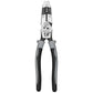 Klein Tools J2159CRTP Hybrid Pliers With Crimper, Fish Tape Puller And Wire Stripper