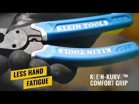 Klein Tools K12065CR Klein-Kurve® Heavy-Duty Wire Stripper / Cutter / Crimper Multi Tool, 8-20 Awg