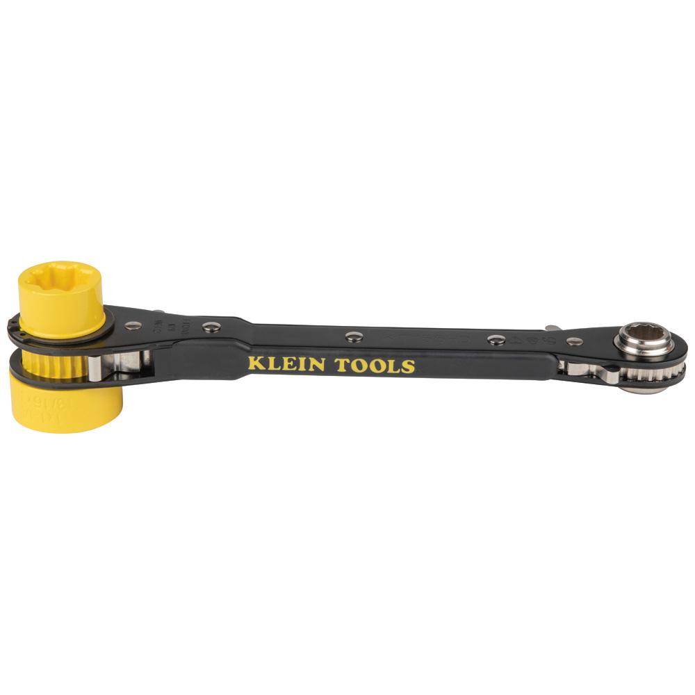 Klein Tools KT155HD 6-In-1 Lineman'S Ratcheting Wrench, Heavy-Duty