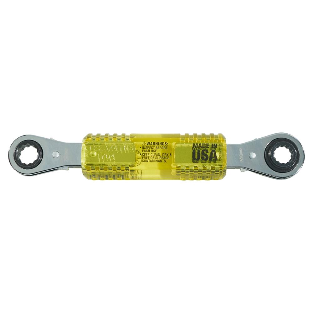 Klein Tools KT223X4-INS Lineman'S Insulating 4-In-1 Box Wrench