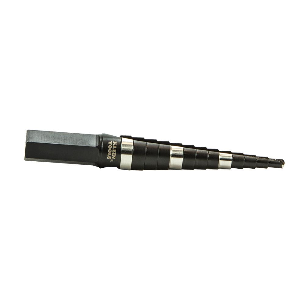 Klein Tools KTSB01 Step Drill Bit Double-Fluted #1, 1/8 To 1/2-Inch