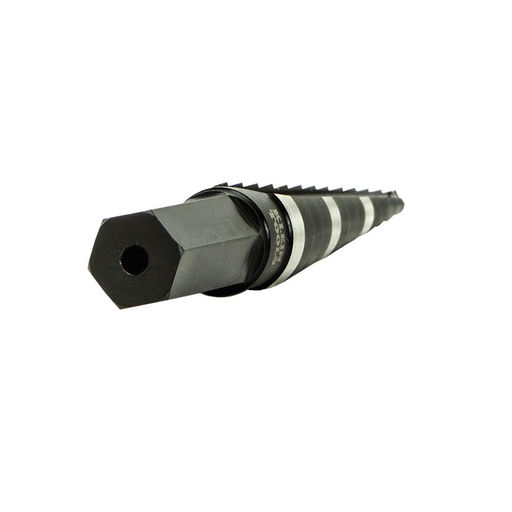 Klein Tools KTSB01 Step Drill Bit Double-Fluted #1, 1/8 To 1/2-Inch