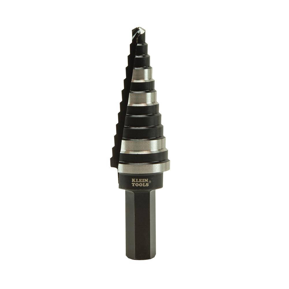 Klein Tools KTSB14 Step Drill Bit #14 Double-Fluted, 3/16 To 7/8-Inch