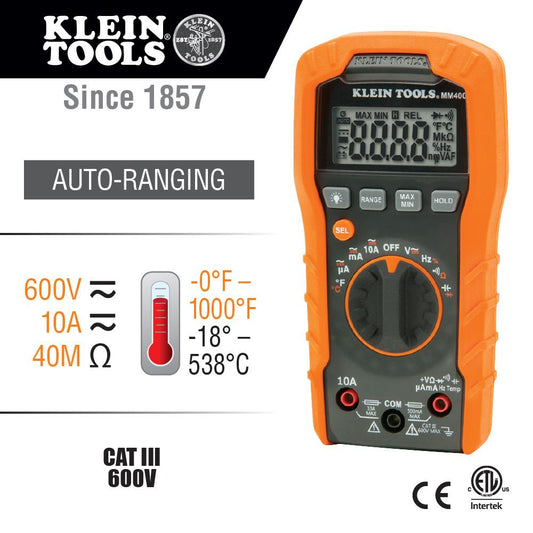 Klein Tools MM400 Auto Ranging Multimeter