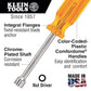 Klein Tools S66 3/16-Inch Nut Driver 6-Inch Hollow Shaft