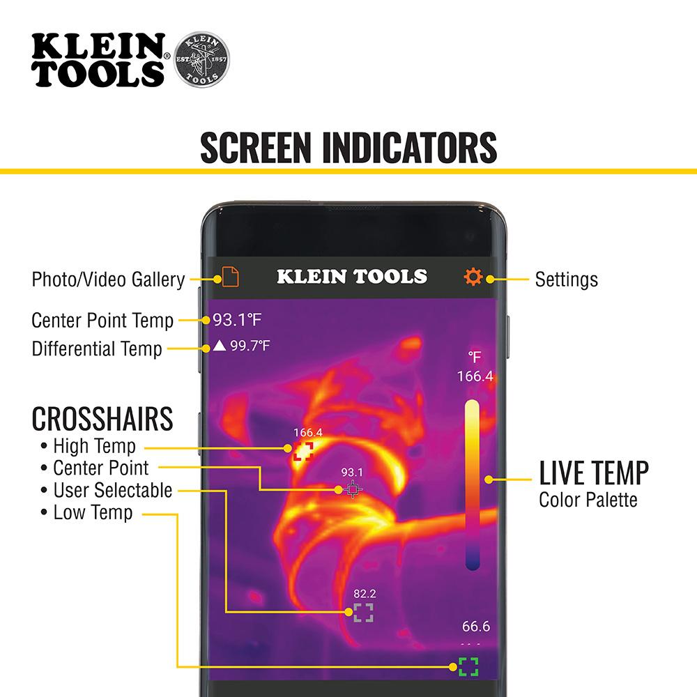 Klein Tools TI220 Thermal Imager For Android® Devices