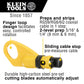 Klein Tools VDV002-820 Coax Push-On Connector Installation And Test Kit