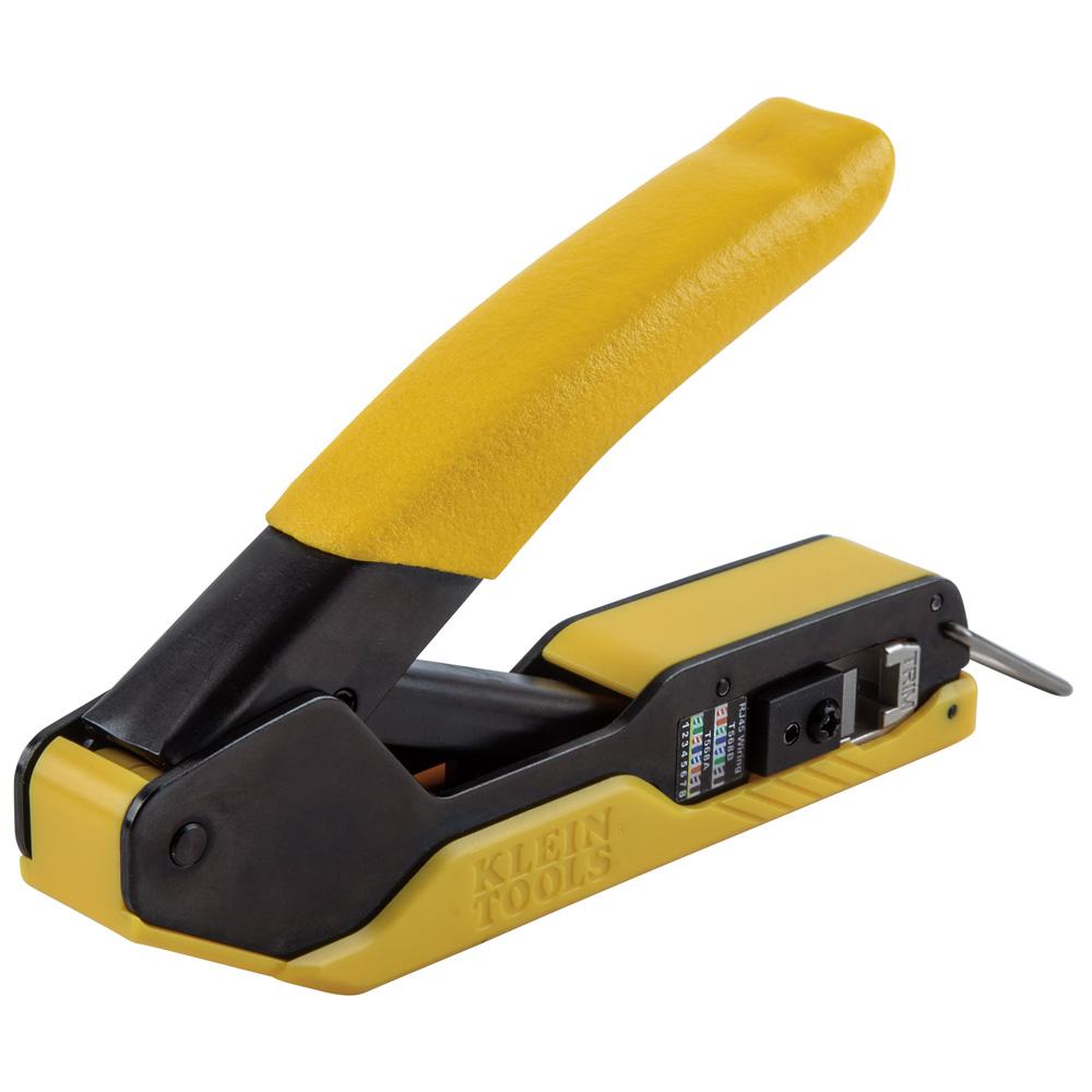 Klein Tools VDV226-005 Data Cable Crimping Tool For Pass-Thru, Compact