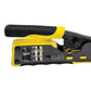 Klein Tools VDV226-110 Ratcheting Cable Crimper / Stripper / Cutter, For Pass-Thru