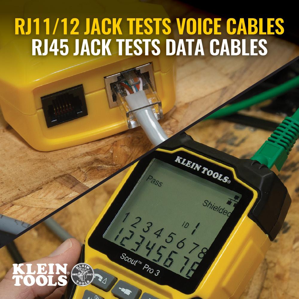 Klein Tools VDV501-210 Self-Storing Test + Map Replacement Remote For Scout® Pro 3 Tester