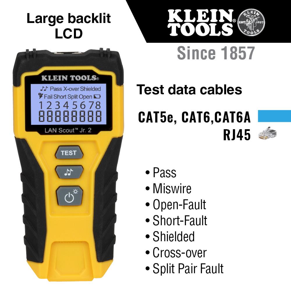 Klein Tools VDV526-200 Lan Scout ® Jr. 2 Cable Tester