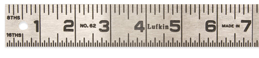 Lufkin 621FTN 1-1/4" x 1' Steel Rule
