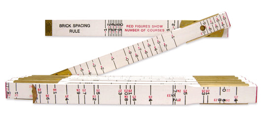 Lufkin T636N 5/8" x 6' Brick Mason Red End® Wood Rule
