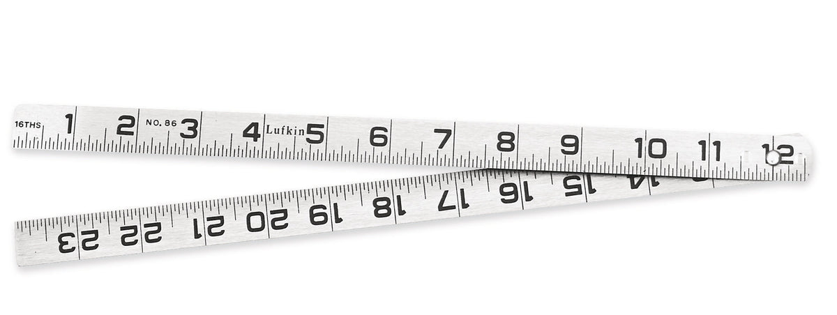 Lufkin 86N 3/4" x 2' Blacksmith's Steel Rule