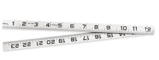Lufkin 86N 3/4" x 2' Blacksmith's Steel Rule