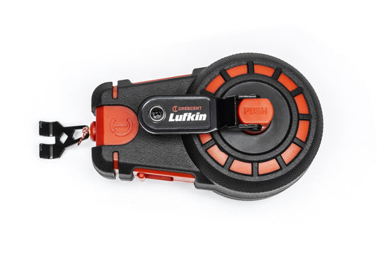 Lufkin CL50BAL 50' Compact Chalk & Reel with HardMark Blue Chalk - 1.5 Oz.