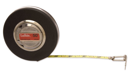 Lufkin HW223ME 3/8" x 15m/50' Banner® SAE/Metric Yellow Clad Dual Sided Tape Measure