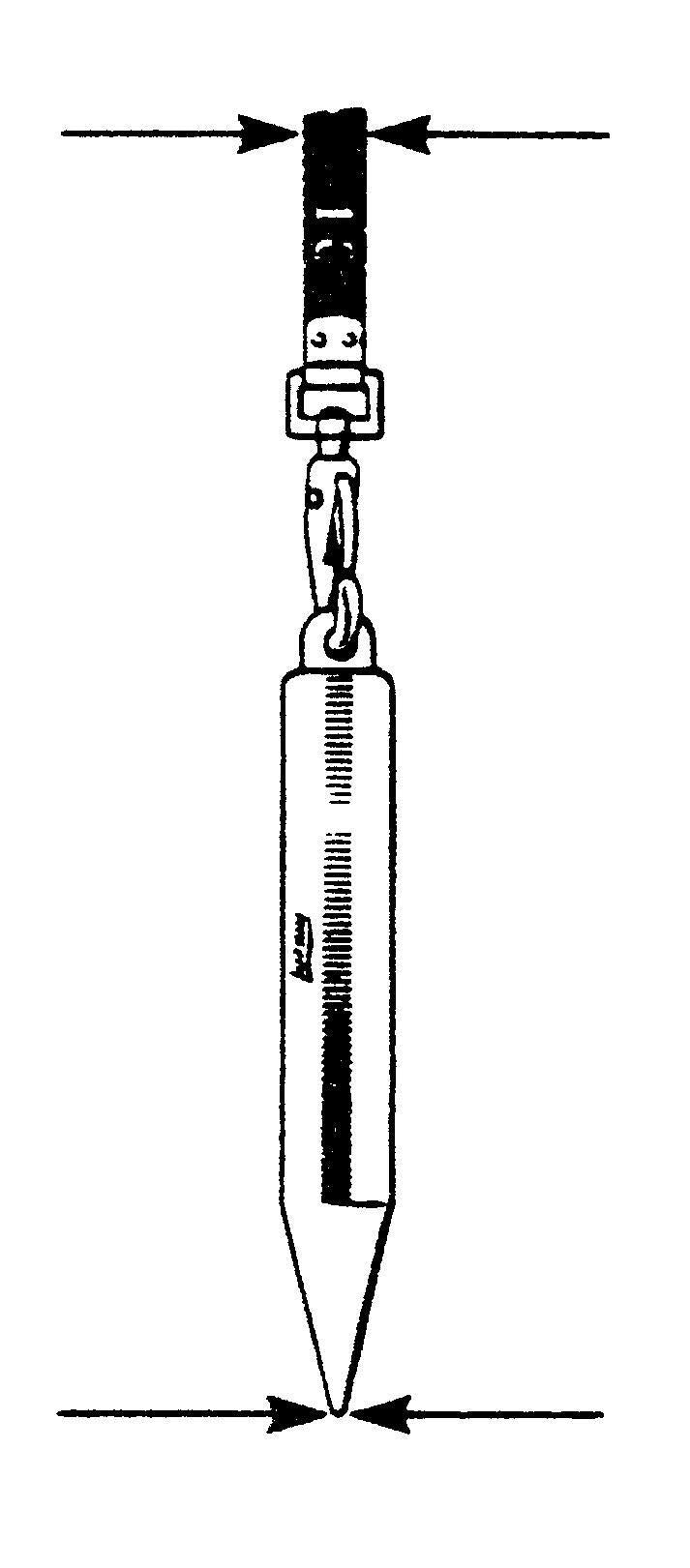 Lufkin 590GN 20 oz. Inage Solid Brass Cylindrical Blunt Point SAE Plumb Bob