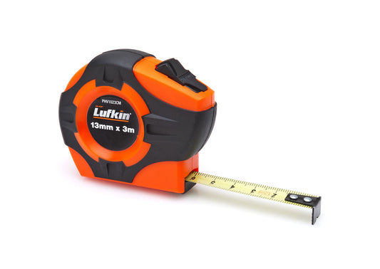 Lufkin PHV1023CMN 13mm x 3m P1000 Series Yellow Clad A9 Blade Power Return Tape Measure