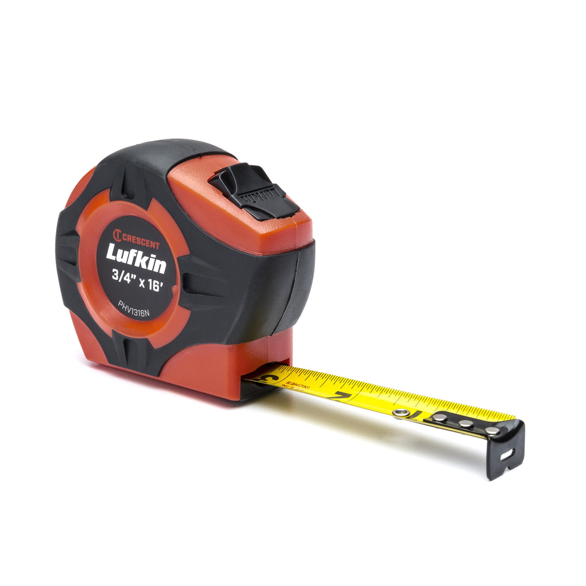 Lufkin PHV1035CMEN 3/4" x 5m/16' P1000 Series SAE/Metric Yellow Clad A20 Blade Power Return Tape Measure