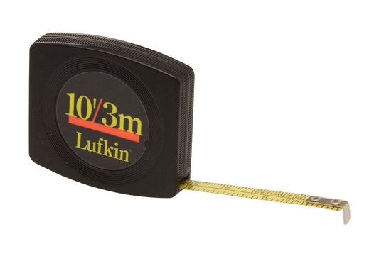 Lufkin Y613ME 1/4" x 3m/10' Pee Wee® SAE/Metric Yellow Clad Pocket Tape Measure