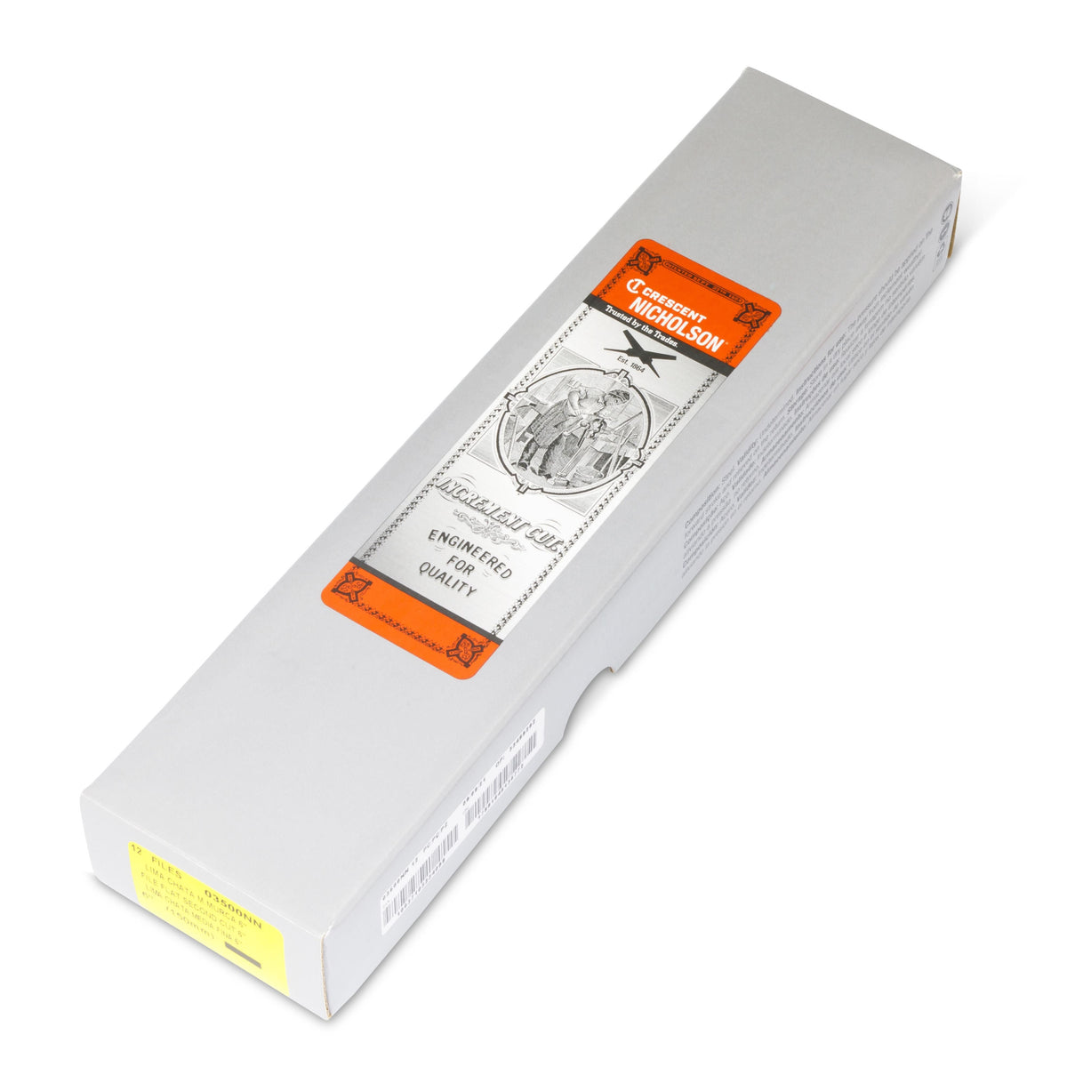 Nicholson 03500NN 6" Flat Double Cut Second File - Boxed
