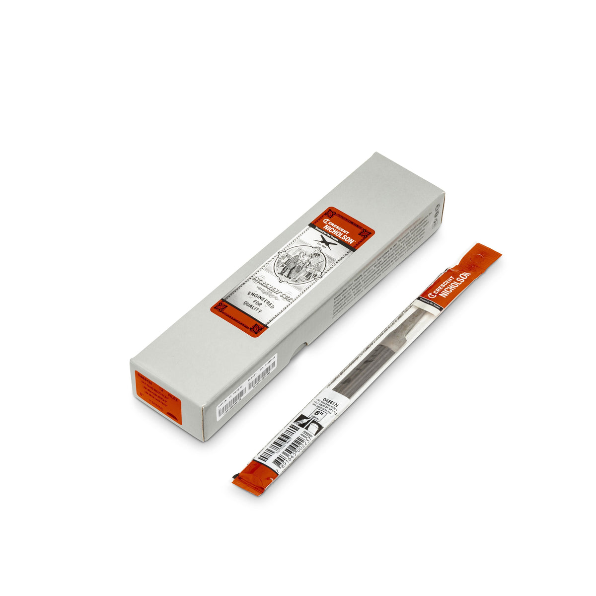 Nicholson 04861N 6" Half Round Double Cut Smooth File - Boxed