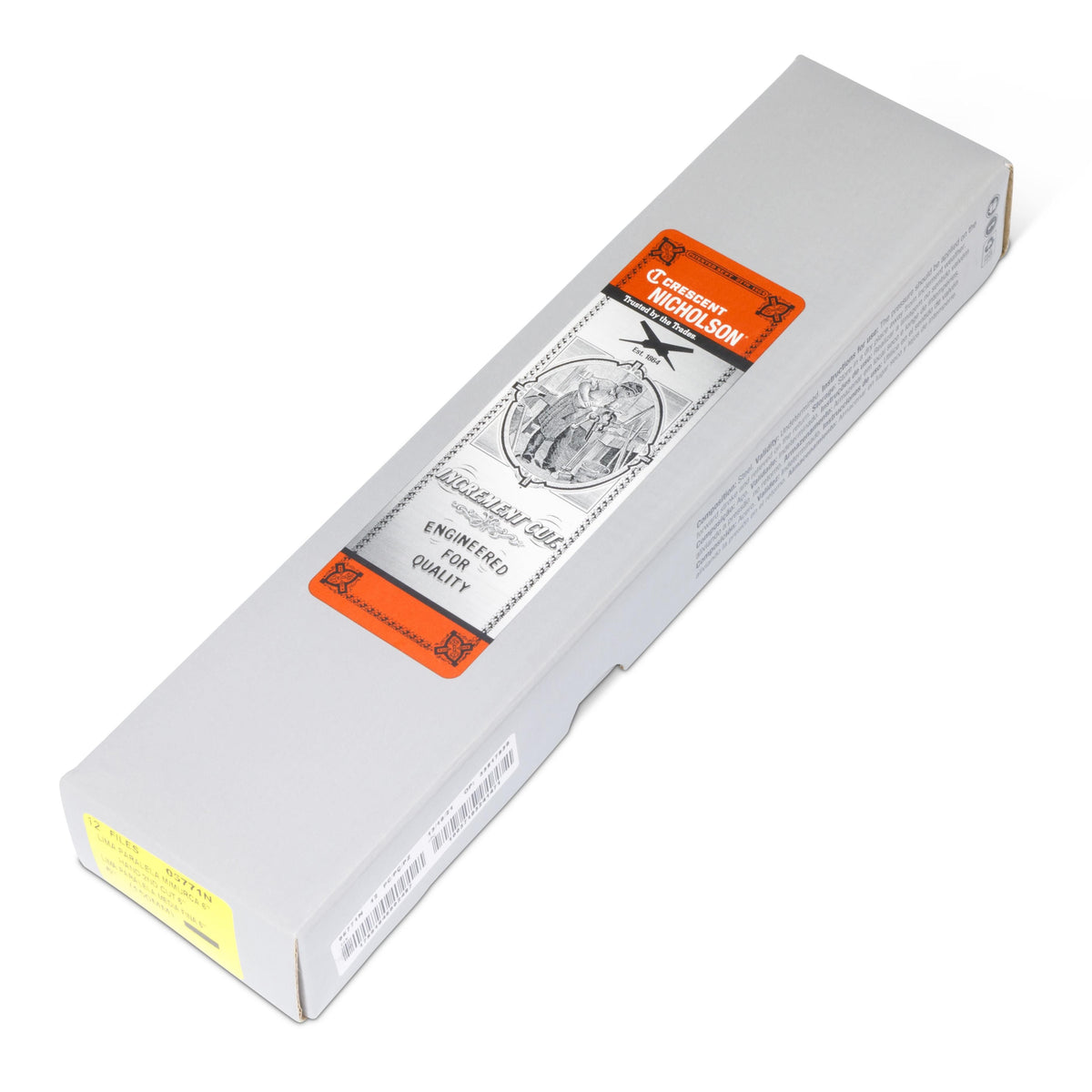 Nicholson 05771N 6" Rectangular Double Cut Hand Second File