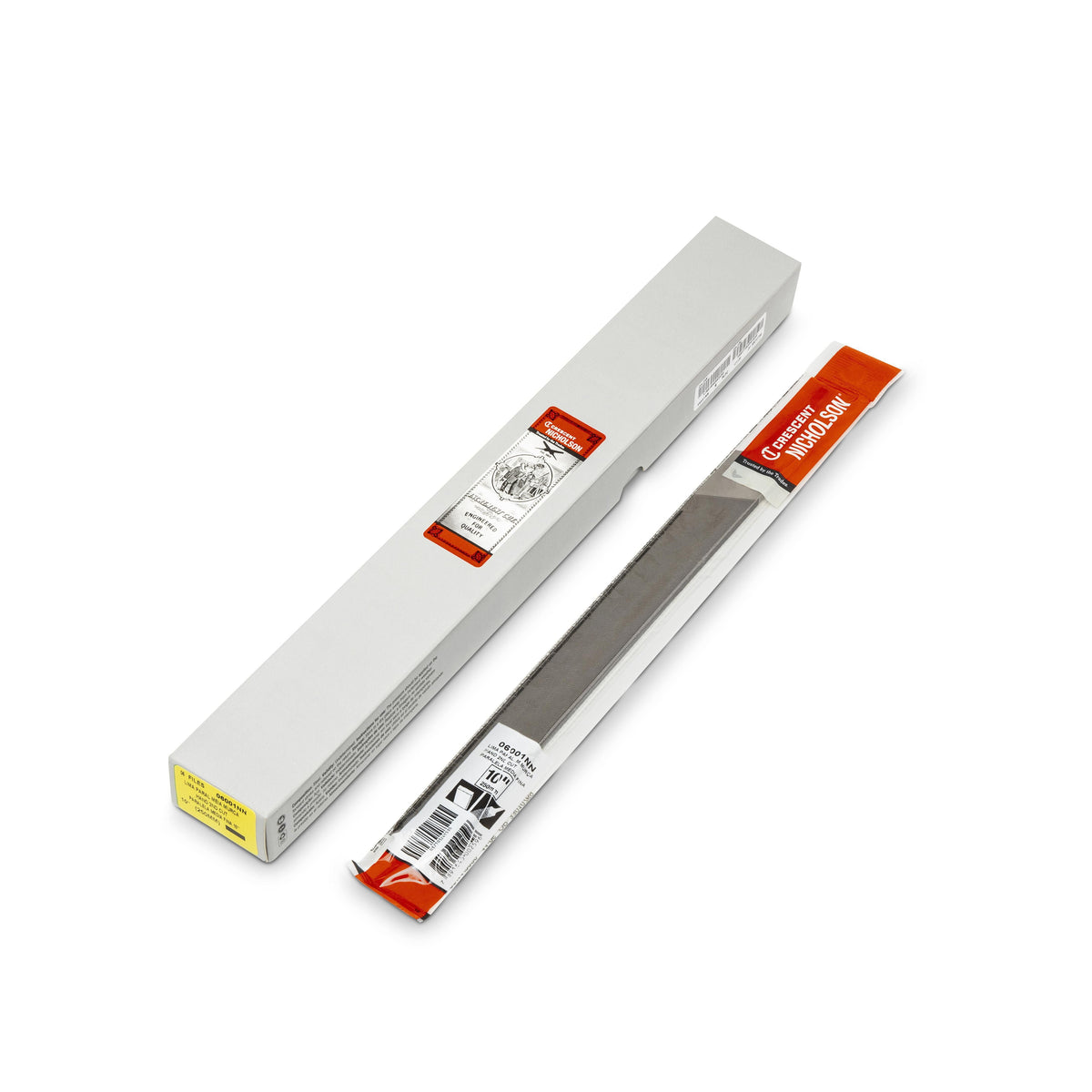 Nicholson 06001NN 10" Rectangular Double Cut Hand Second File