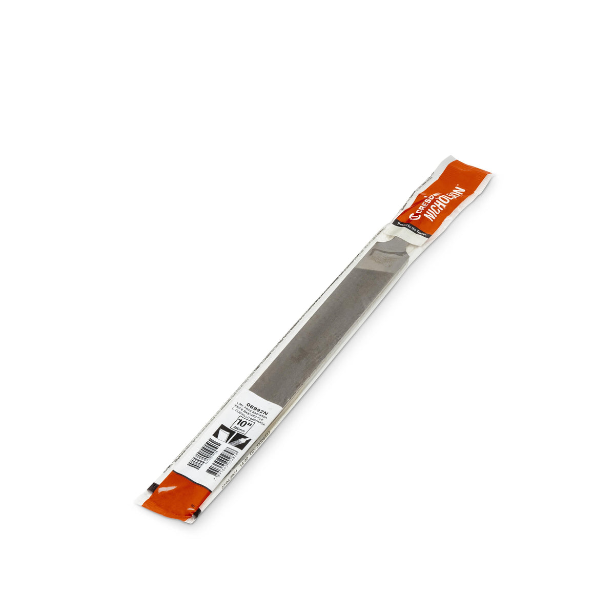 Nicholson 06992N 10" Knife Double/Single Cut Bastard File with Safe Back