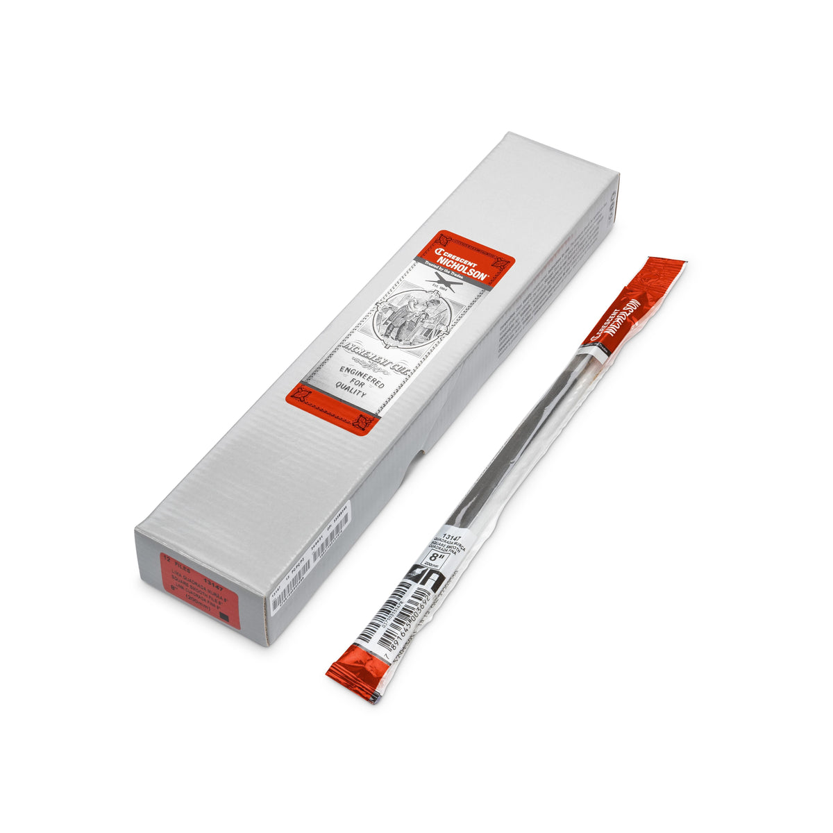 Nicholson 13147 8" Square Double Cut Smooth File